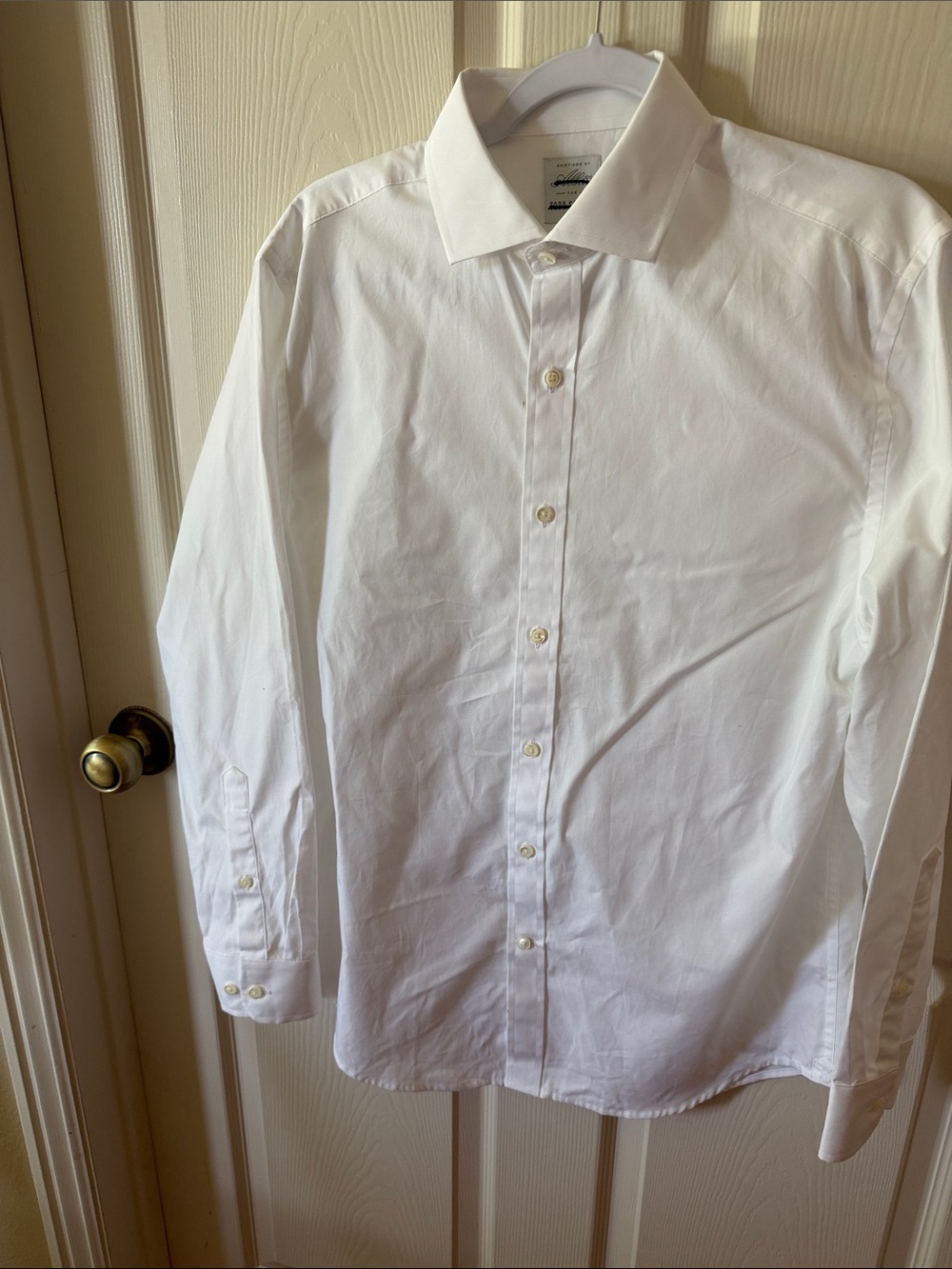 Todd Snyder White Men's Dress Shirt - Spread Collar Sz 16.  SEE PICTURES Box50